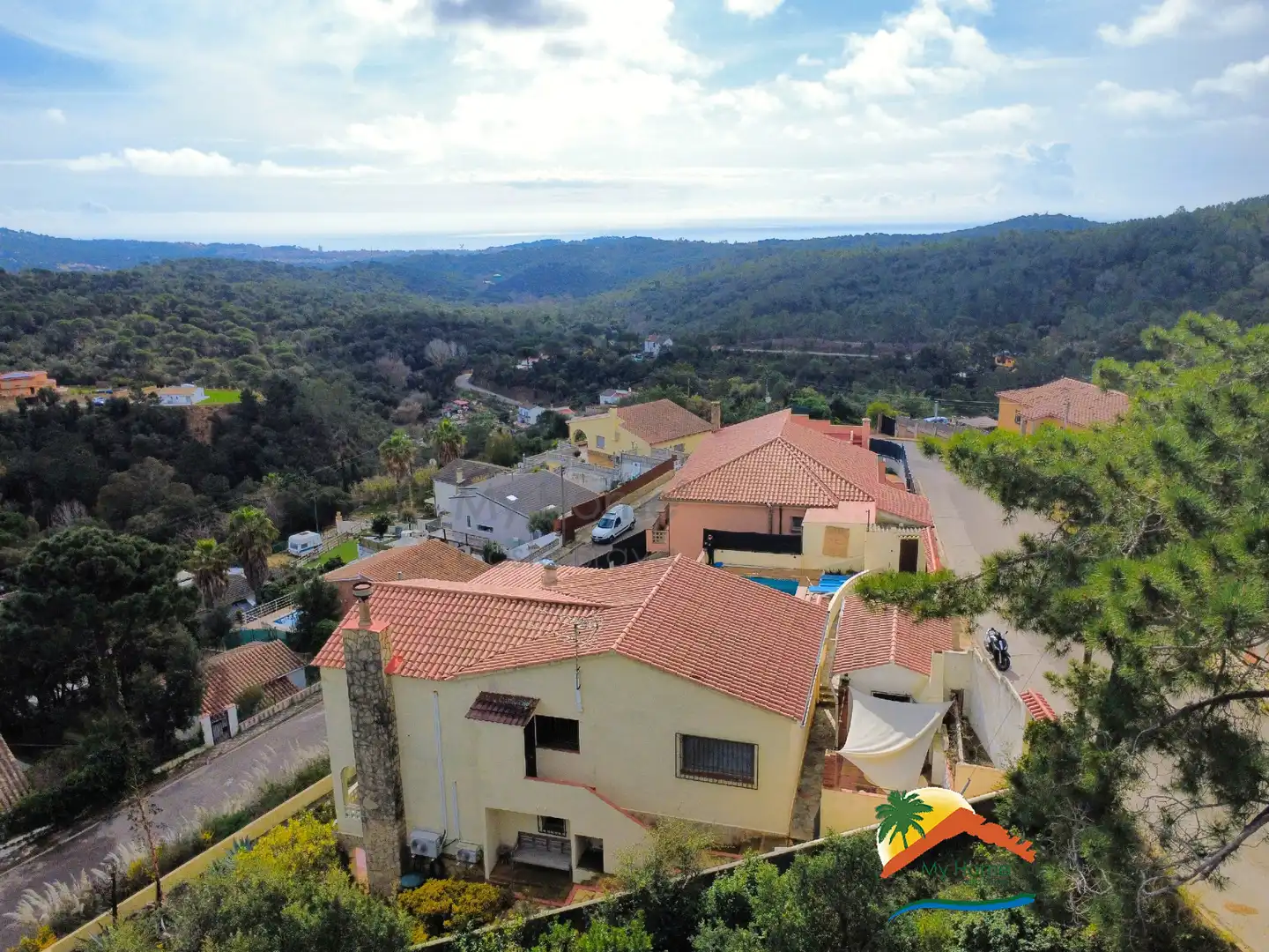 Vista exterior de Casa o chalet en venta en Lloret de Mar con Aire acondicionado, Calefacción y Jardín privado