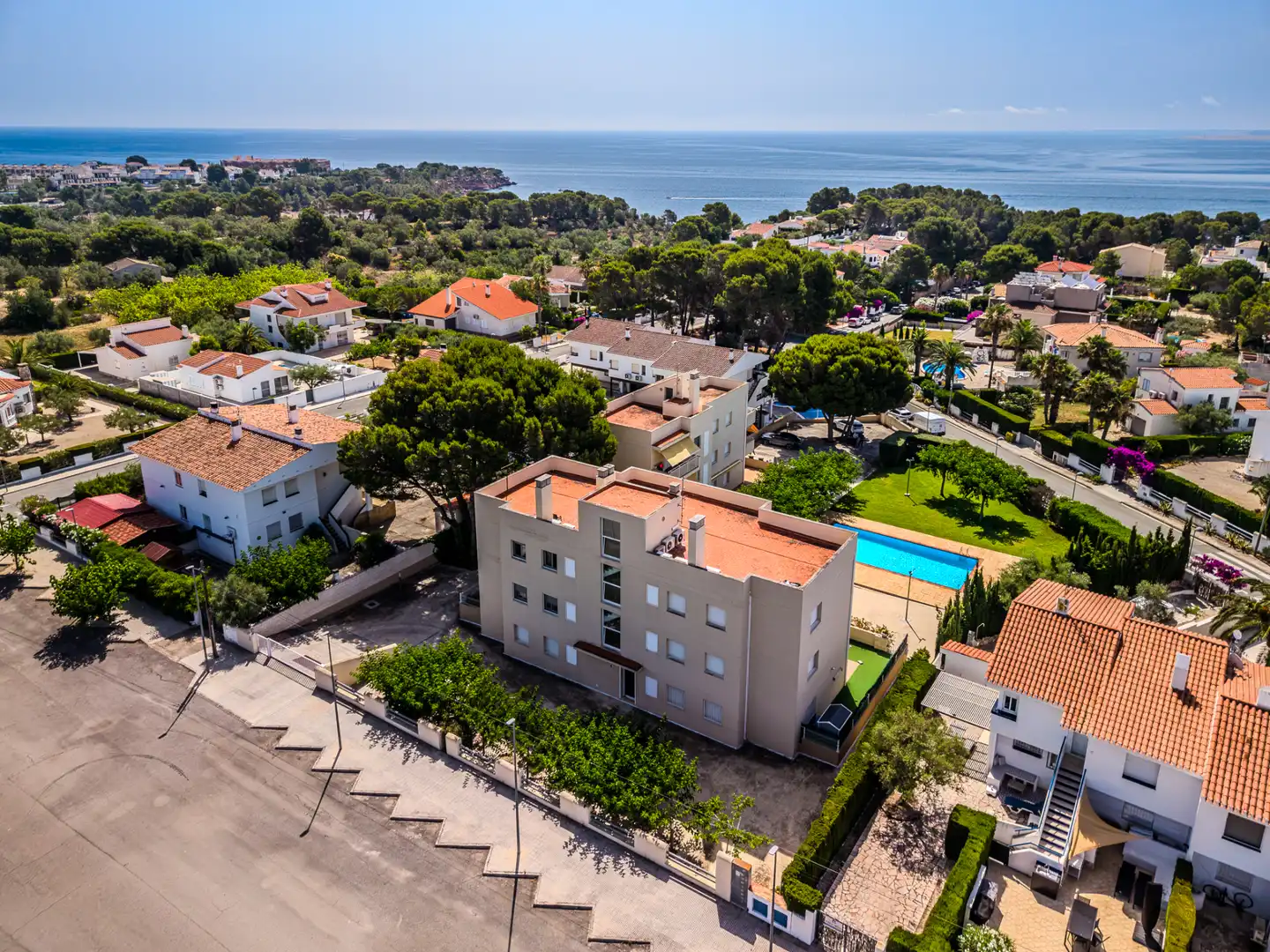 Vista exterior de Piso en venta en L'Ampolla con Aire acondicionado, Calefacción y Jardín privado