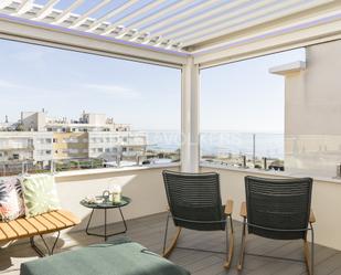 Terrasse von Dachboden zum verkauf in Cubelles mit Klimaanlage, Terrasse und Schwimmbad