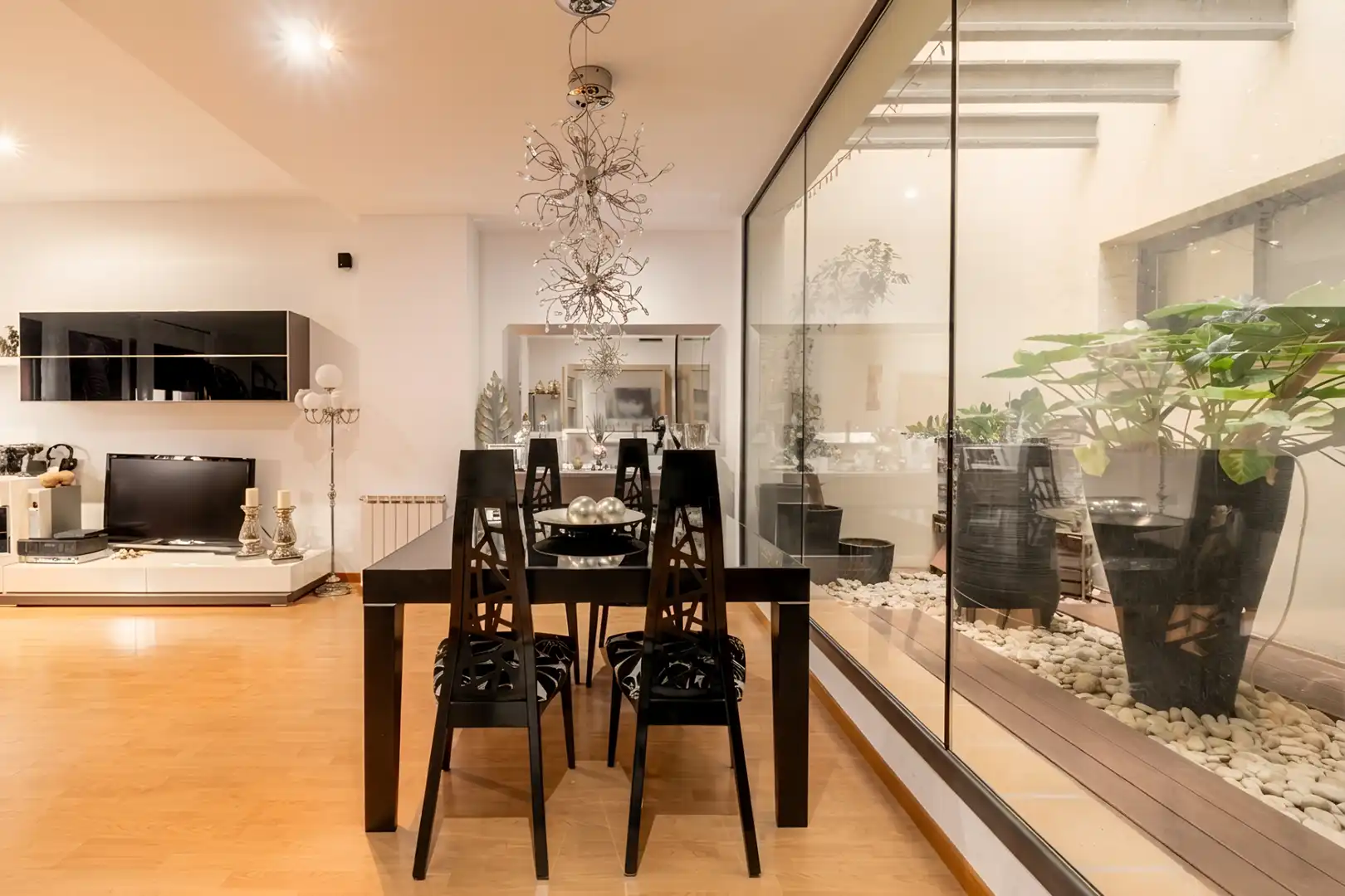 Dining room of Flat for sale in Sant Cugat del Vallès  with Air Conditioner, Heating and Parquet flooring