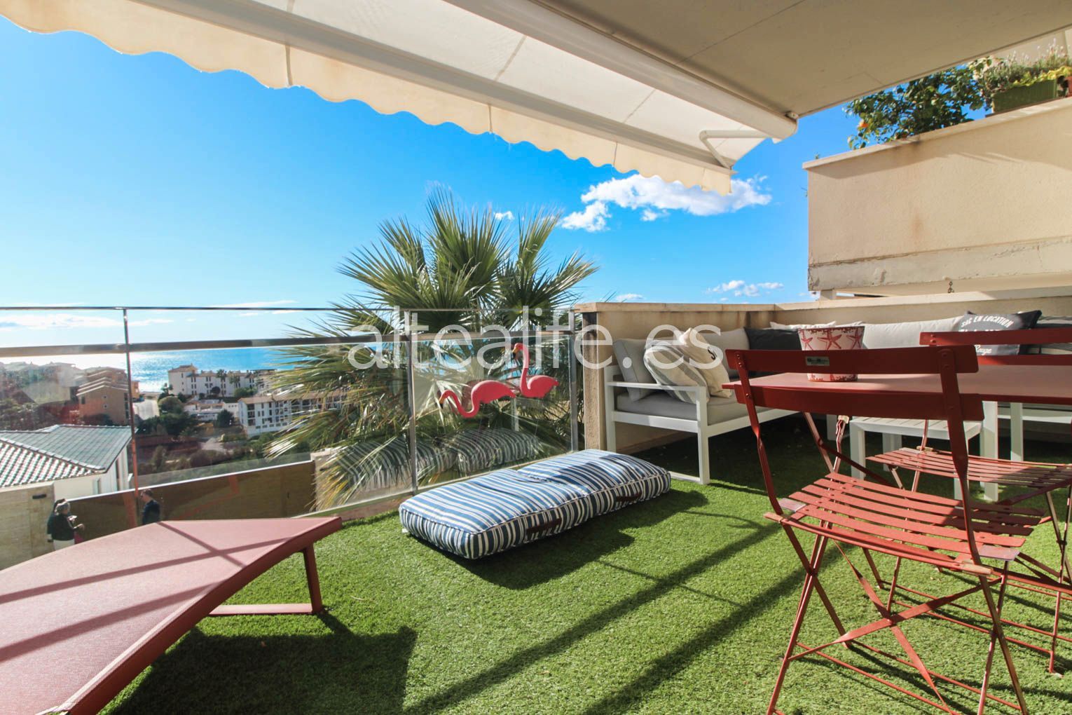 Terrace of Apartment to rent in Altea  with Air Conditioner, Terrace and Community pool