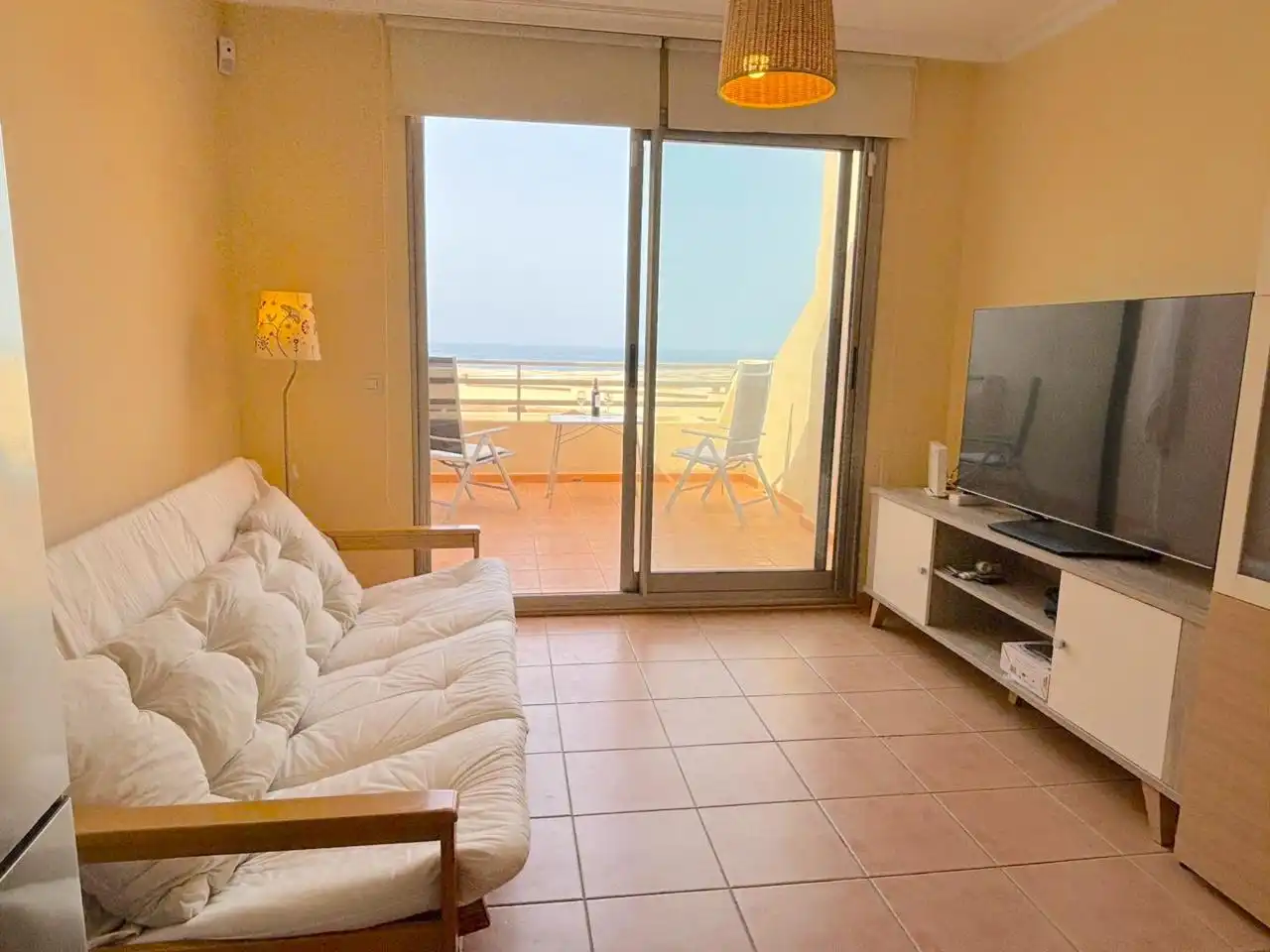Living room of Duplexes for sale in Granadilla de Abona  with Furnished and Community pool