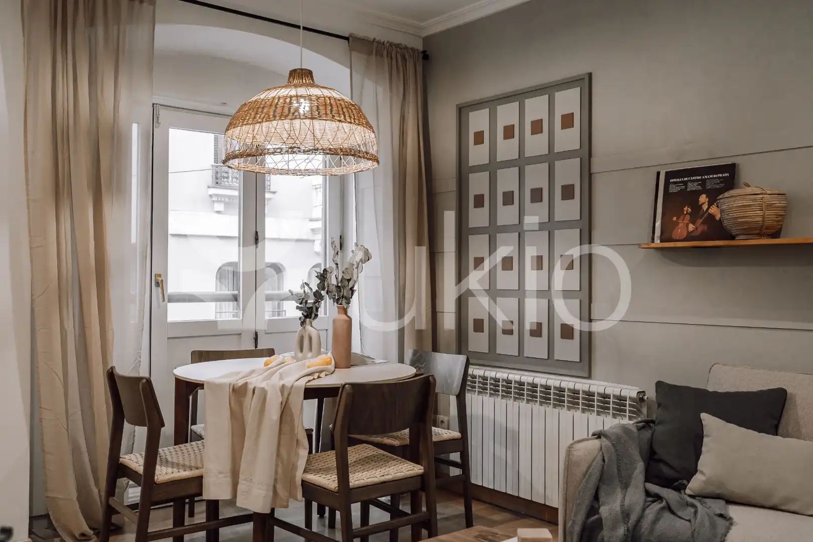 Dining room of Apartments for rent in Madrid  with Heating, Furnished and Washing machine