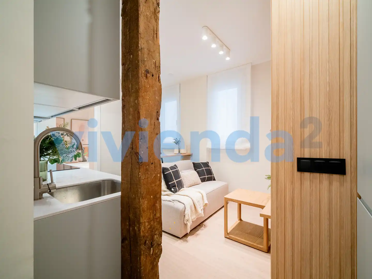 Schlafzimmer von Wohnung zur Miete in Madrid mit Klimaanlage, Heizung und Balkon