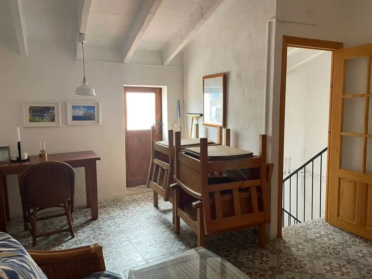Menjador de Casa o xalet en venda en Sa Pobla amb Terrassa i Moblat