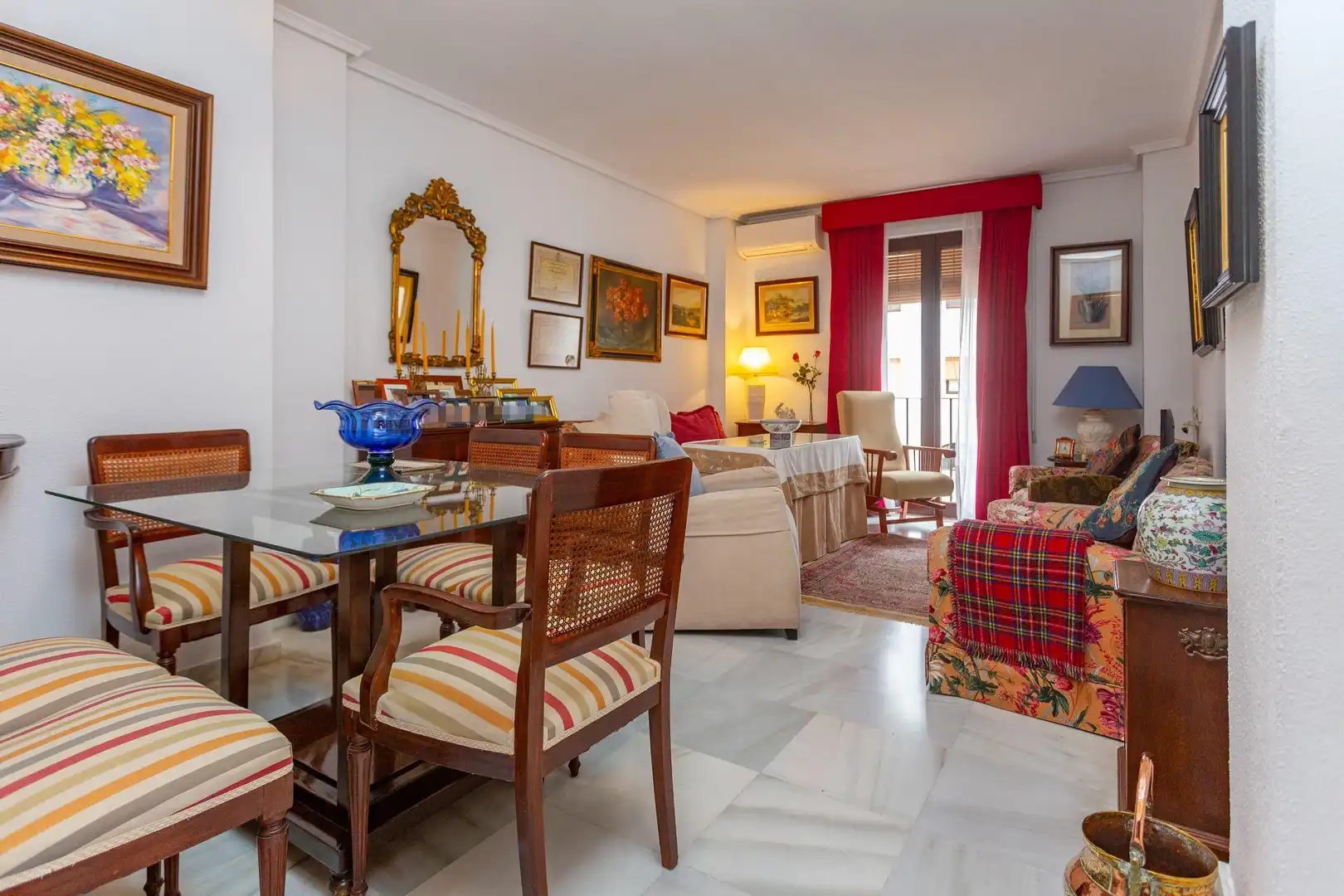 Sala de estar de Piso en venta en Jerez de la Frontera con Aire acondicionado, Terraza y Amueblado