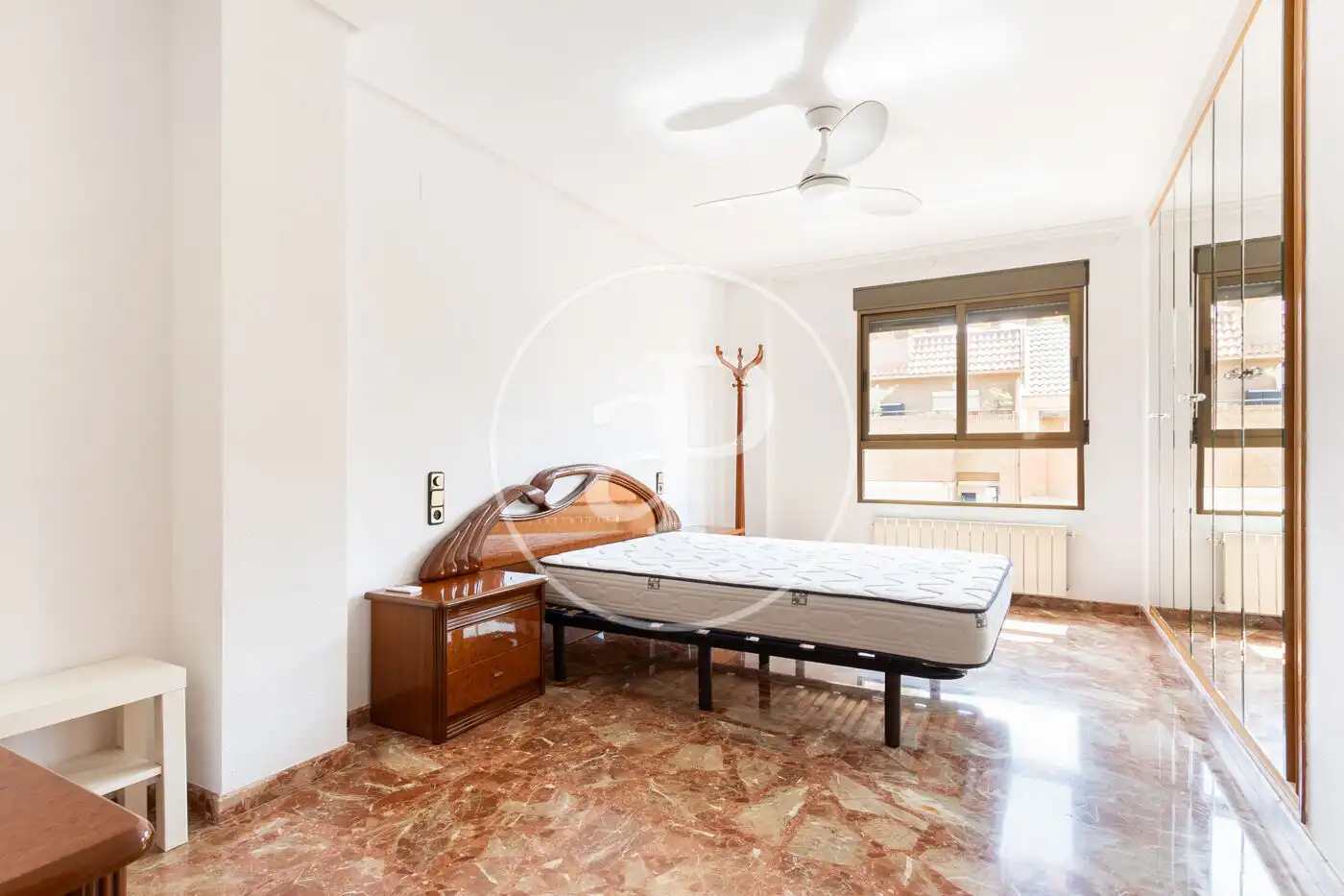 Bedroom of Flat for rent in Valencia  with Air Conditioner, Heating and Furnished