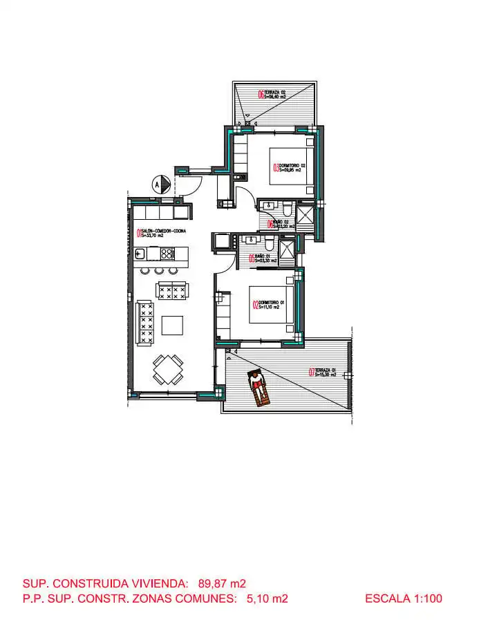 Apartament amb terrassa en venda a Nueva Torrevieja - Aguas Nuevas, imagen 14
