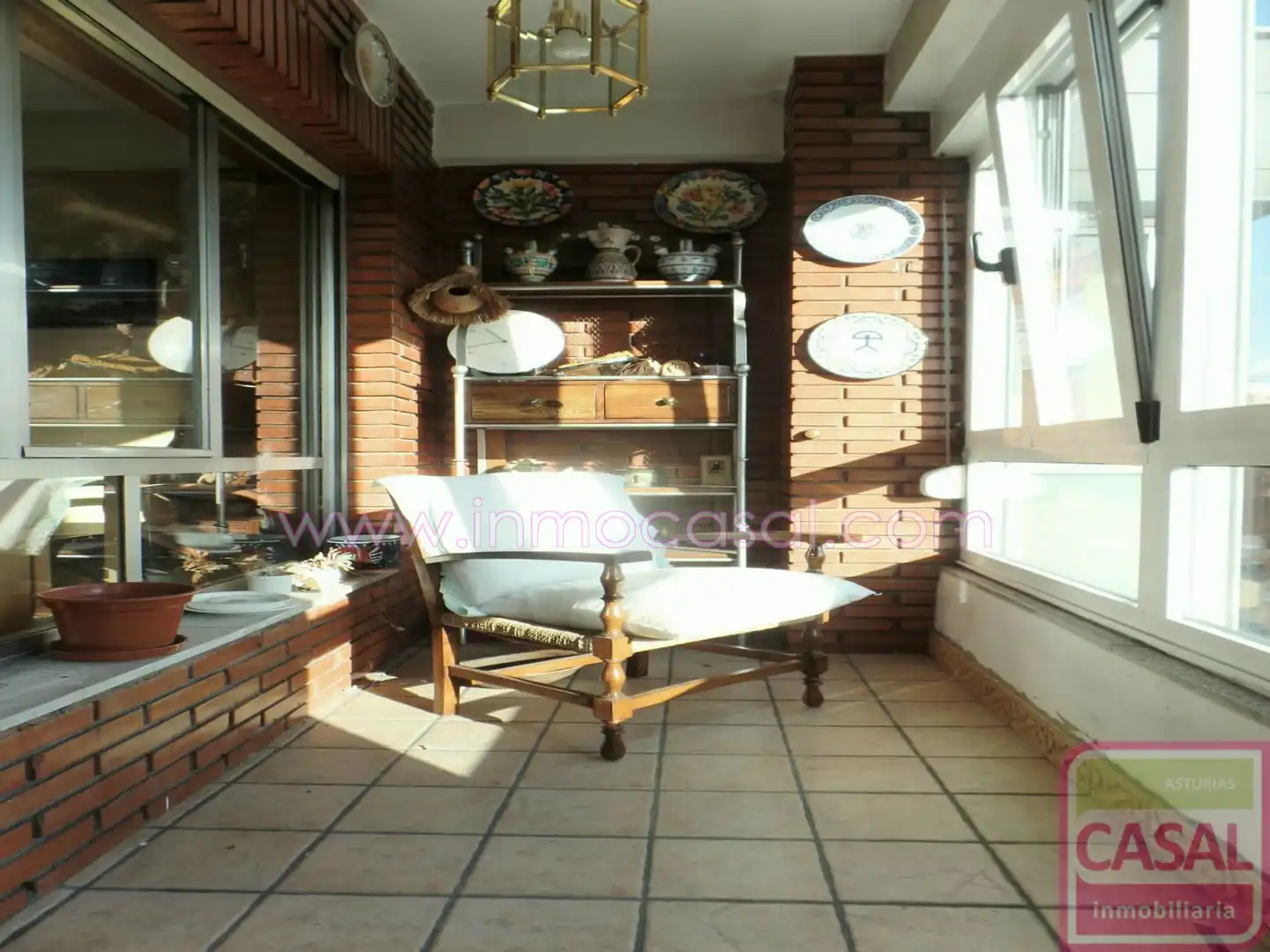 Balcony of Flat for sale in Oviedo   with Heating, Terrace and Furnished