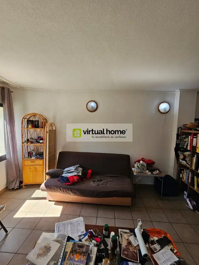 Living room of Flat for sale in Benimantell  with Air Conditioner, Terrace and Furnished