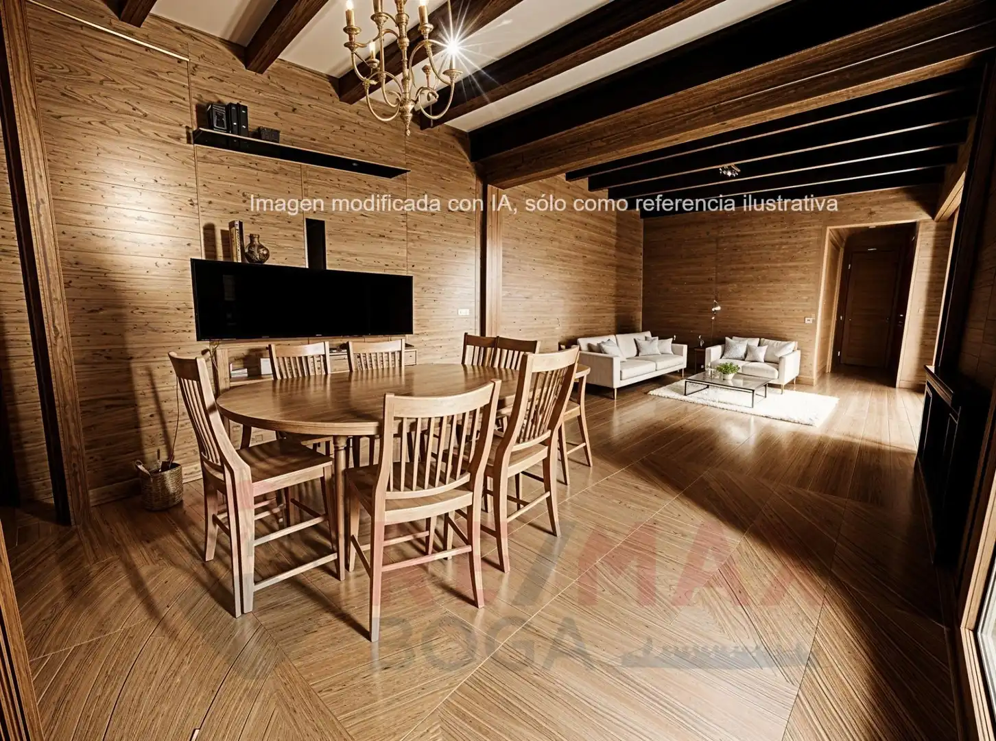 Comedor de Casa adosada en venta en Ayegui / Aiegi con Aire acondicionado, Jardín privado y Terraza