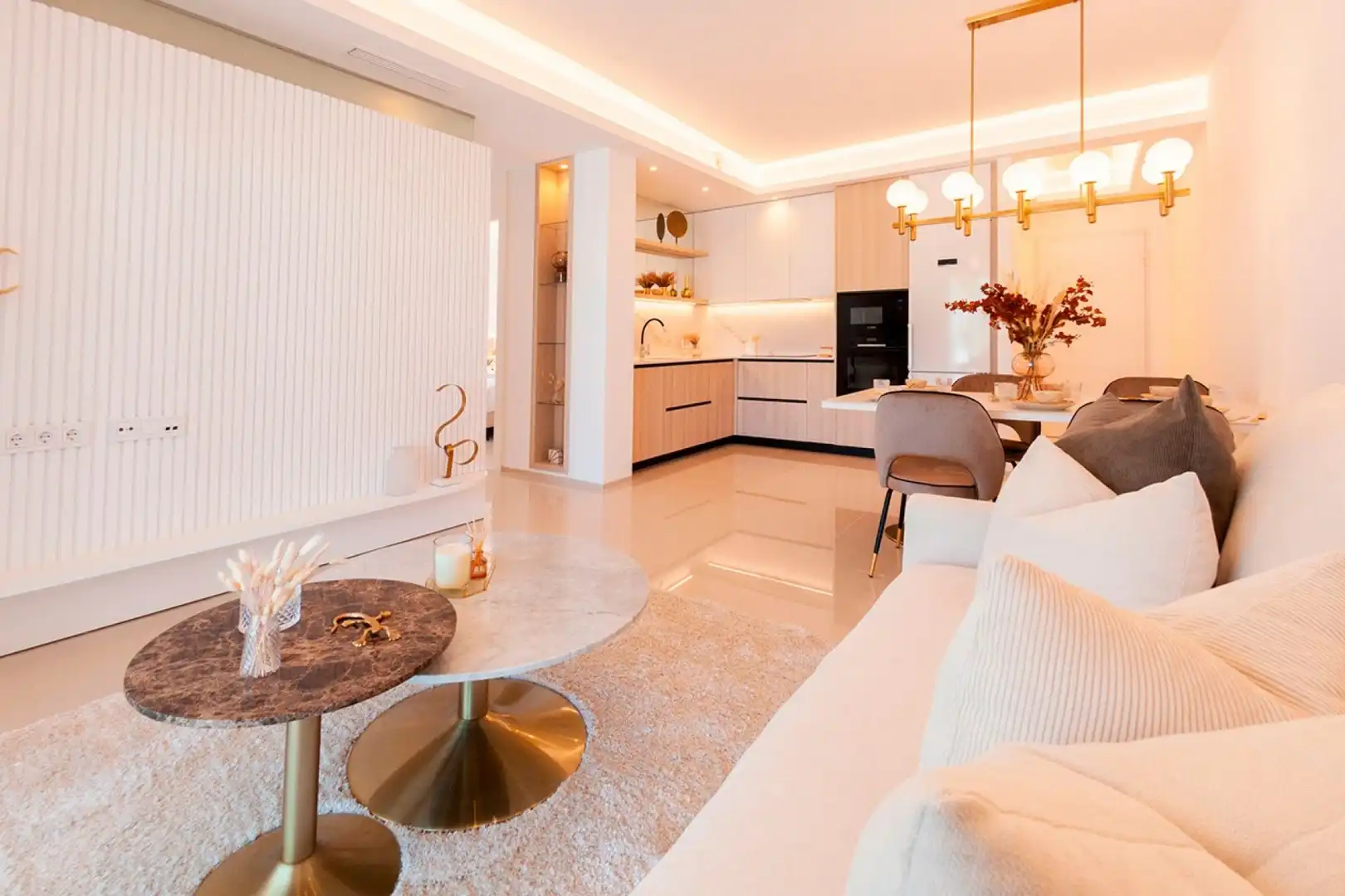 Sala d'estar de Àtic en venda en Rojales amb Aire condicionat, Jardí privat i Terrassa