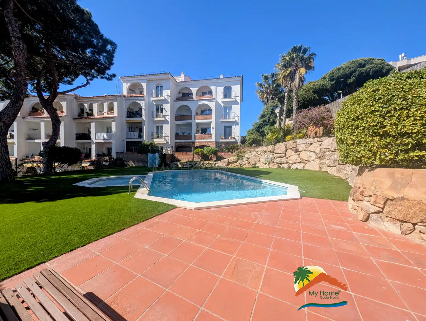 Garden of Apartments for sale in Lloret de Mar  with Air Conditioner, Heating and Terrace
