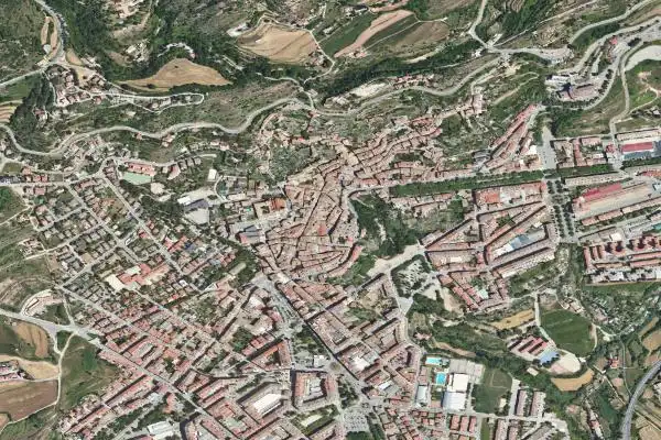 Vista exterior de Pis en venda en Berga
