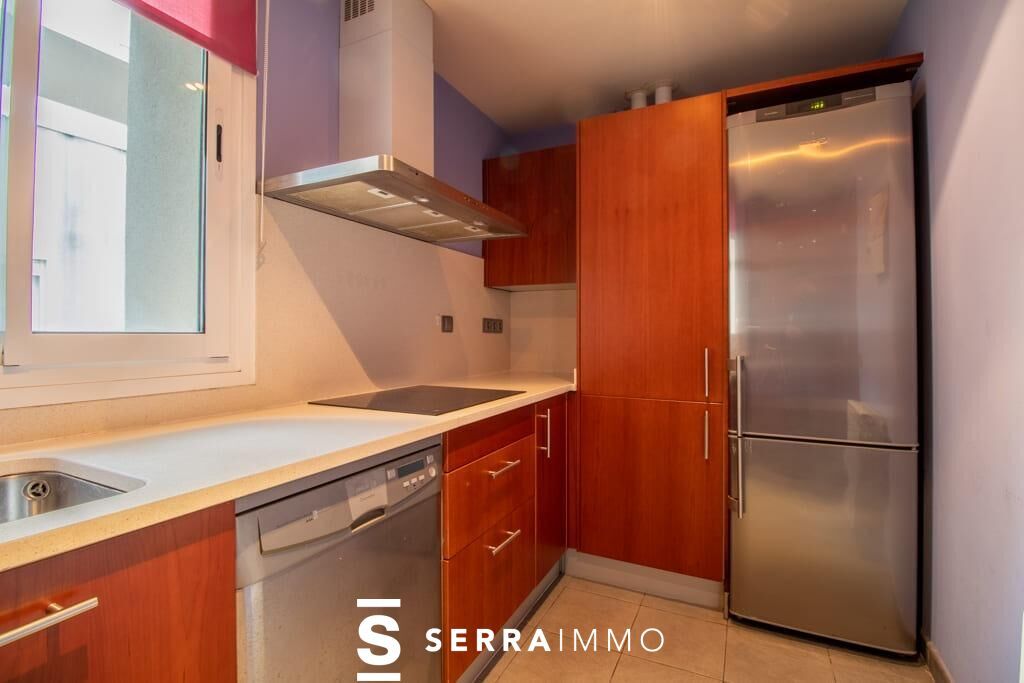 Kitchen of Flat for sale in Vilanova i la Geltrú  with Air Conditioner, Heating and Terrace