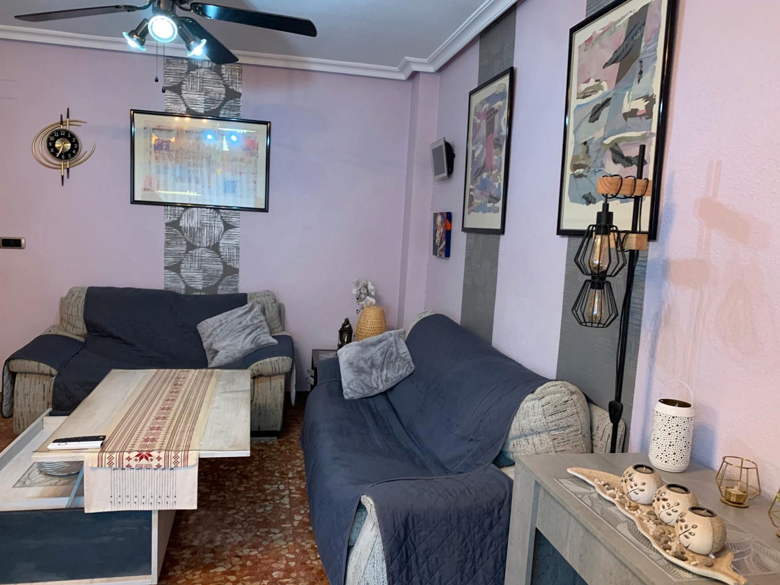 Sala d'estar de Pis en venda en Petrer amb Moblat i Balcó