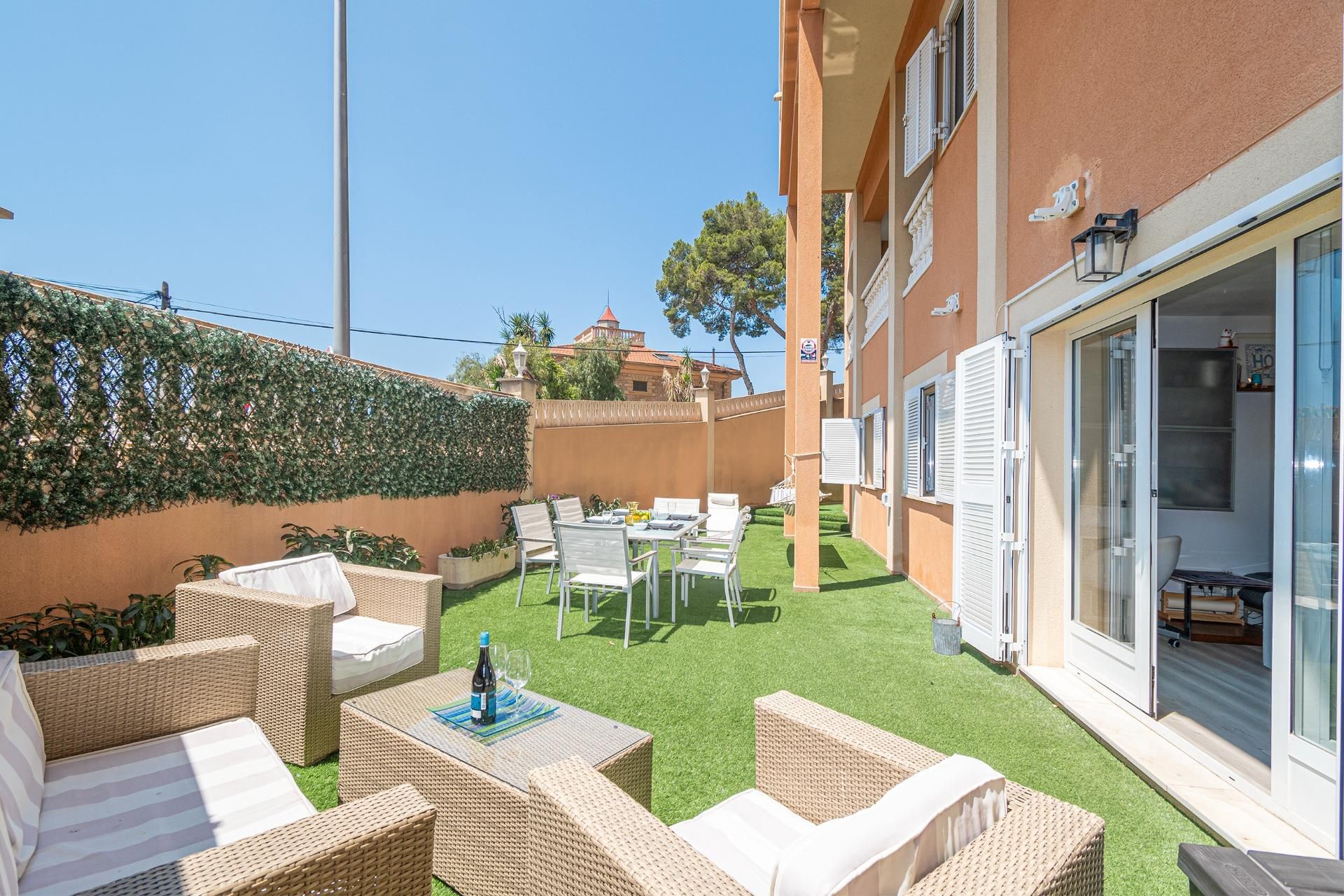 Garden of Planta baja for sale in  Palma de Mallorca  with Air Conditioner, Heating and Terrace