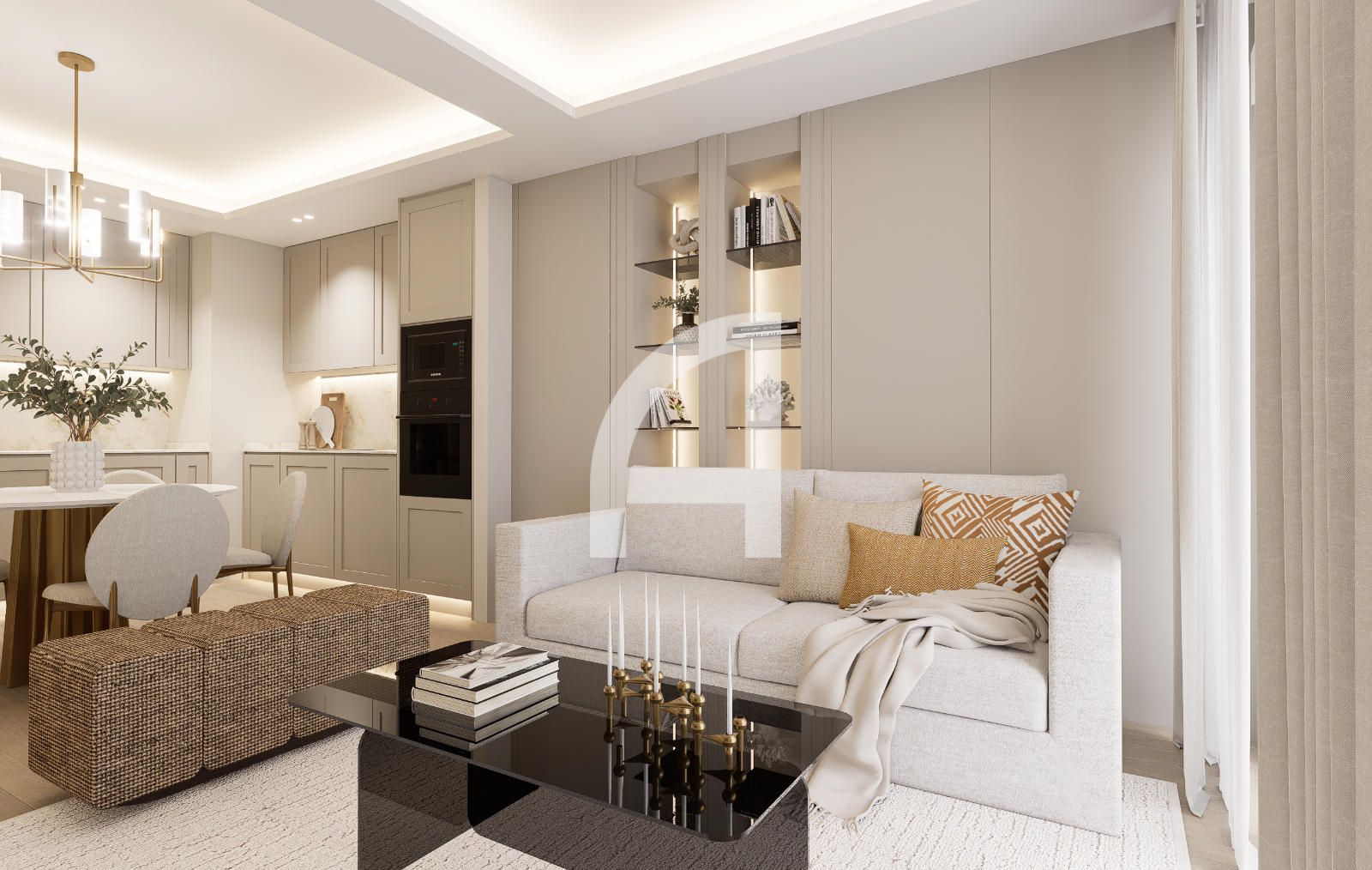 Living room of Flat for sale in  Madrid Capital  with Air Conditioner, Heating and Terrace