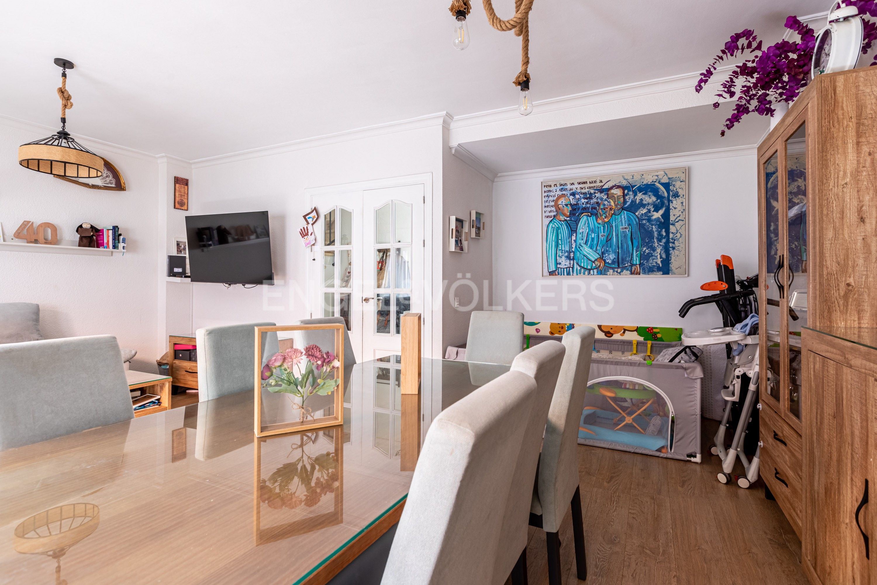 Dining room of House or chalet for sale in  Sevilla Capital  with Air Conditioner, Heating and Swimming Pool