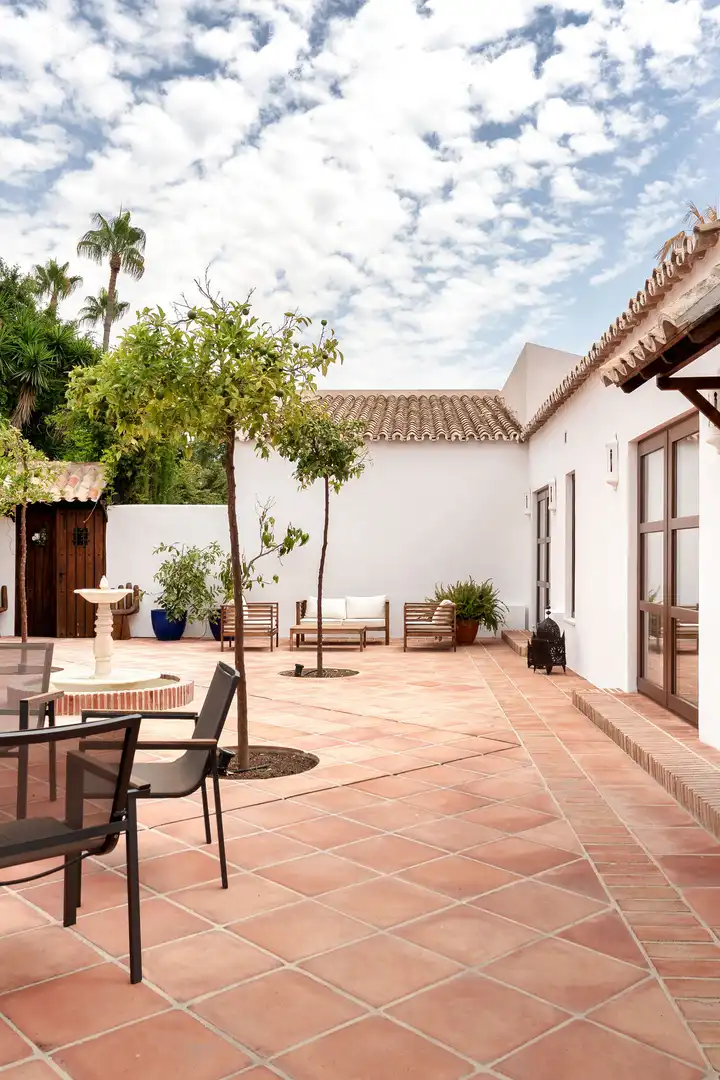 Terraza de Casa o chalet en venta en Estepona con Aire acondicionado, Jardín privado y Terraza