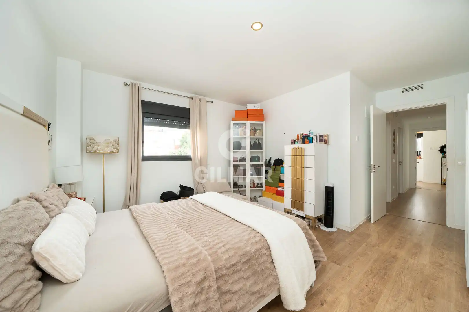 Bedroom of Flat for sale in Madrid  with Heating, Private garden and Storage room