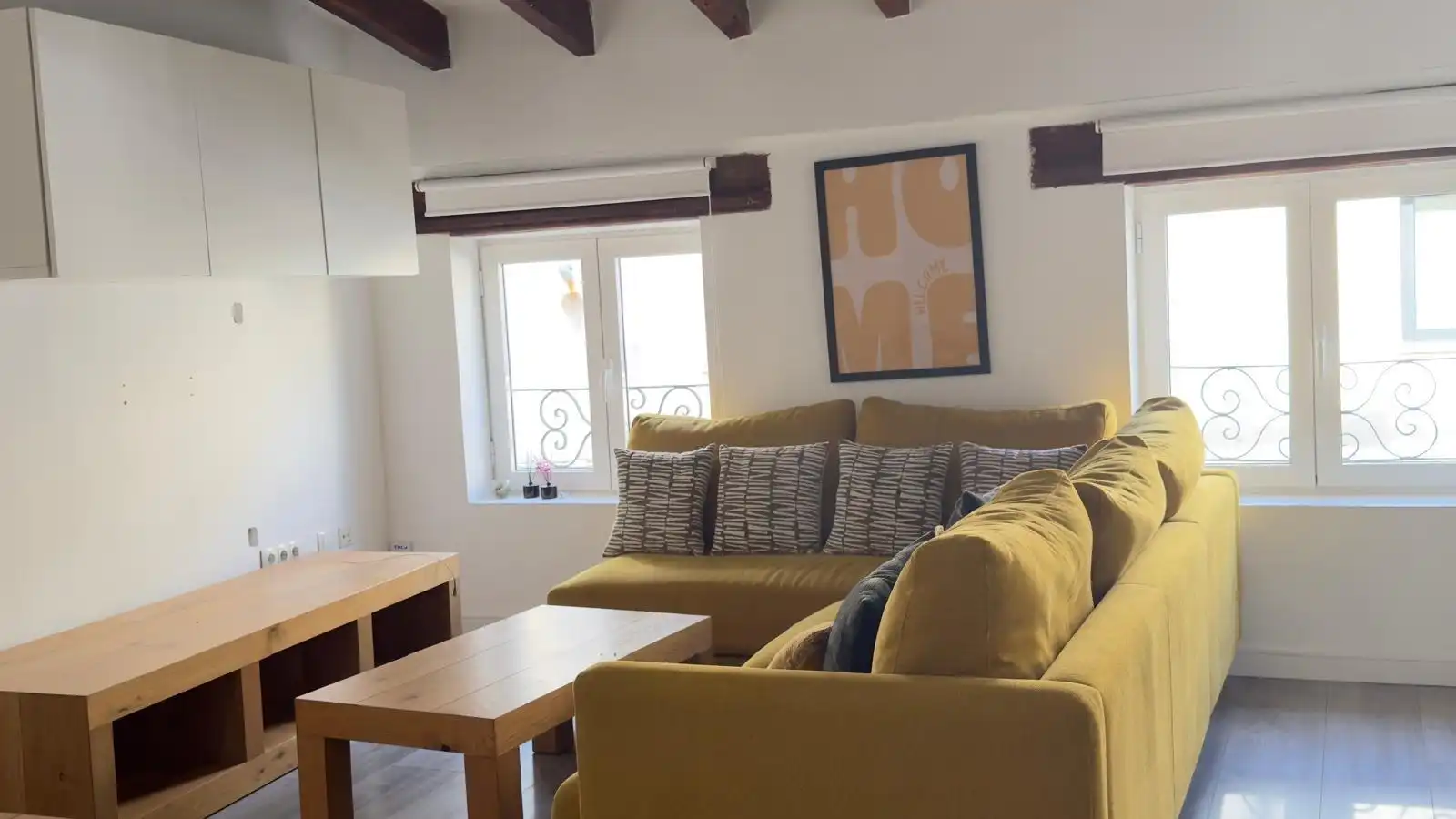 Sala de estar de Piso de alquiler en Valencia con Aire acondicionado, Calefacción y Parquet