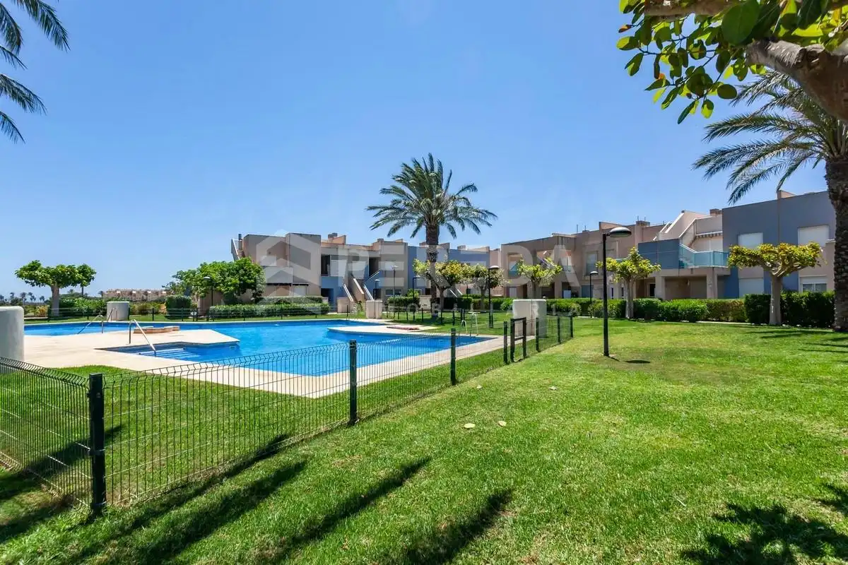 Exterior view of Flat for sale in Roquetas de Mar  with Air Conditioner, Terrace and Furnished