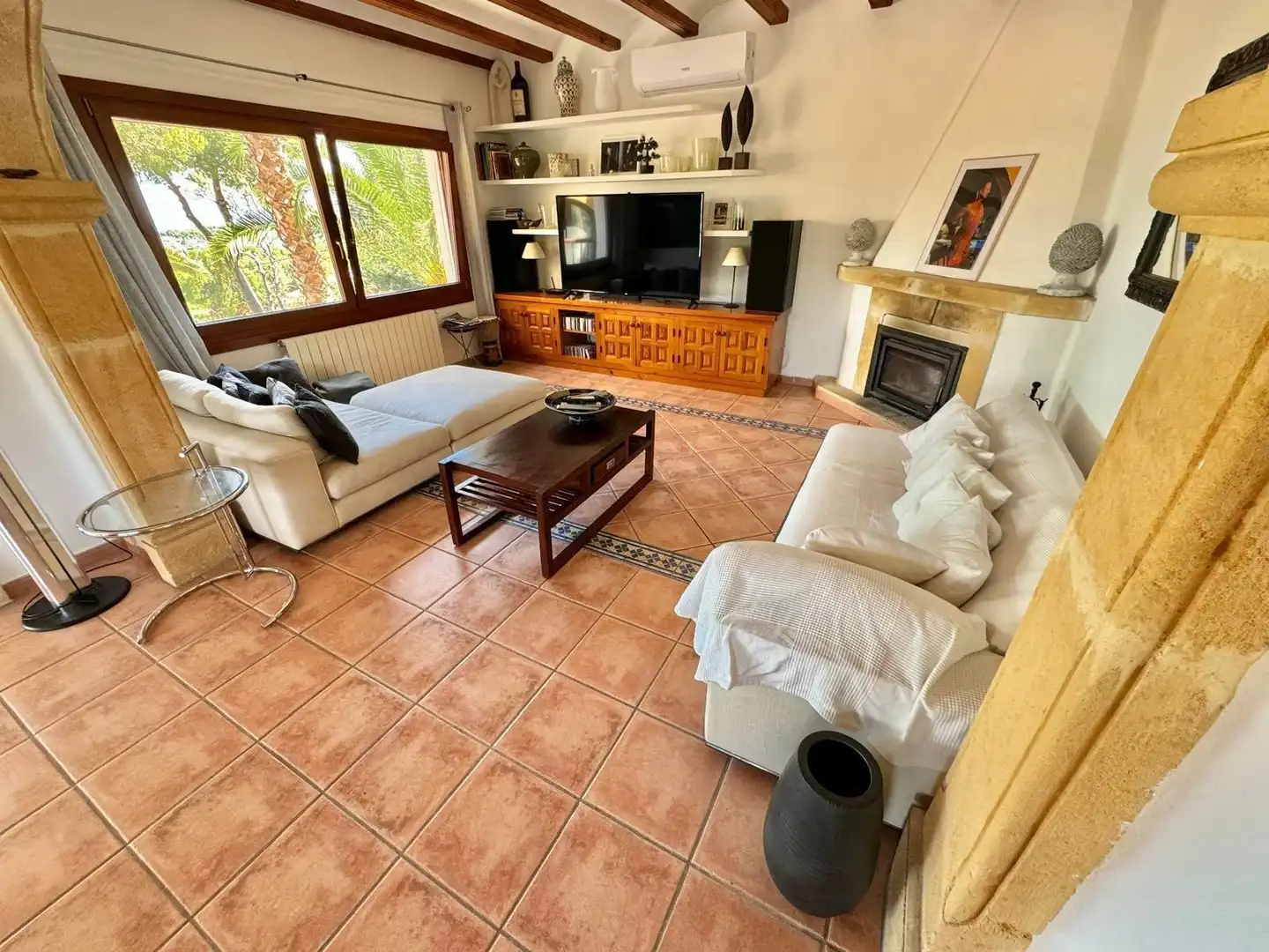 Living room of Houses for sale in Jávea / Xàbia  with Air Conditioner, Heating and Private garden