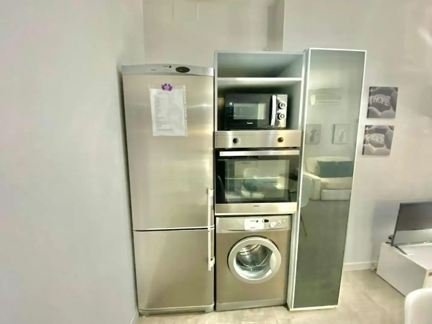Kitchen of Flat for rent in Madrid  with Air Conditioner, Heating and Furnished