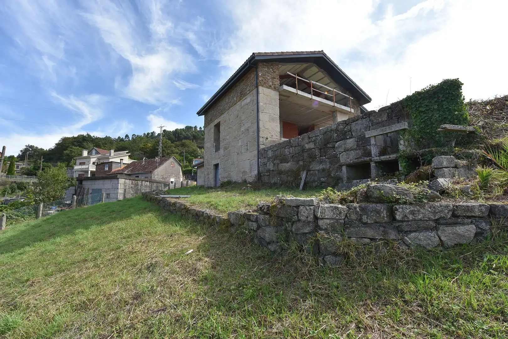 Vista exterior de Casa o xalet en venda en Soutomaior amb Jardí privat, Terrassa i Traster