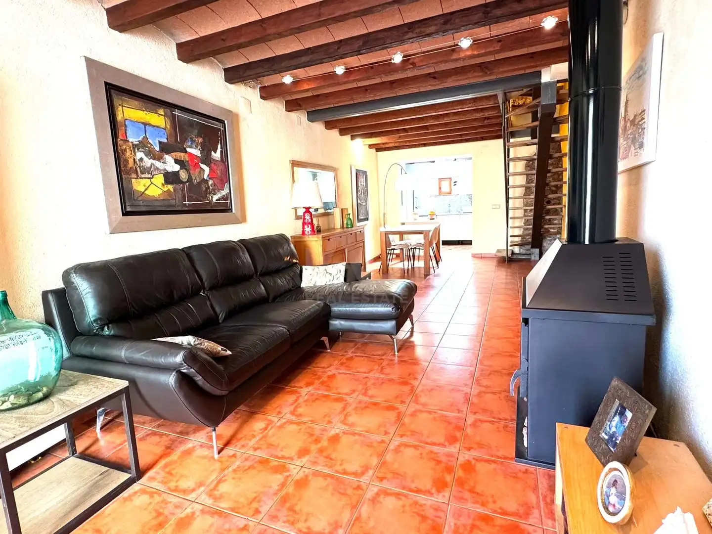 Living room of Detached homes for sale in Perafort  with Air Conditioner and Terrace