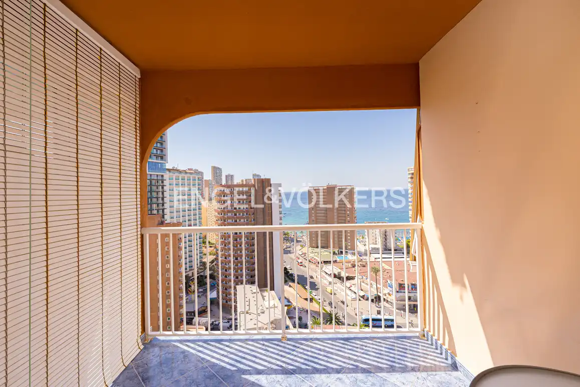 Terraza de Apartamento de alquiler en Benidorm con Terraza, Amueblado y Piscina comunitaria