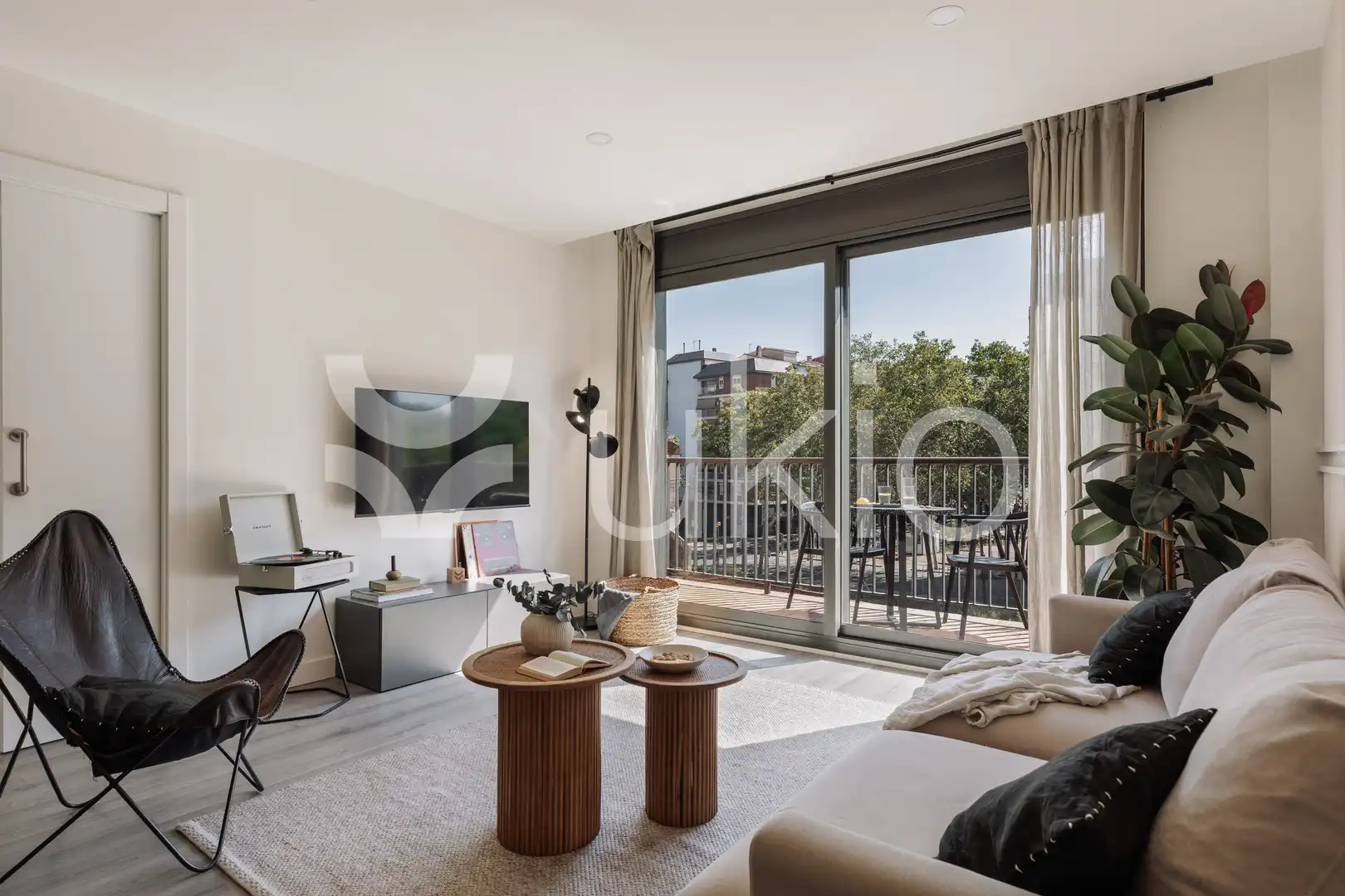 Living room of Apartments for rent in Barcelona  with Air Conditioner, Heating and Parquet flooring