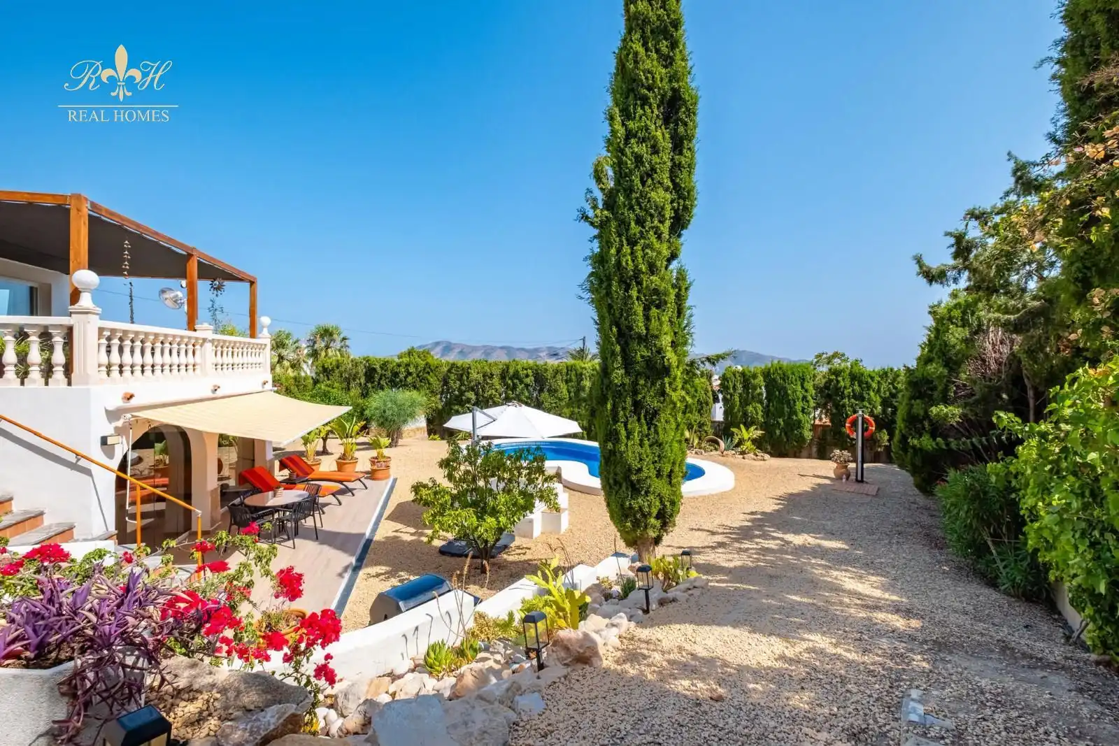 Terraza de Casa o chalet en venta en La Nucia con Aire acondicionado, Piscina y Amueblado