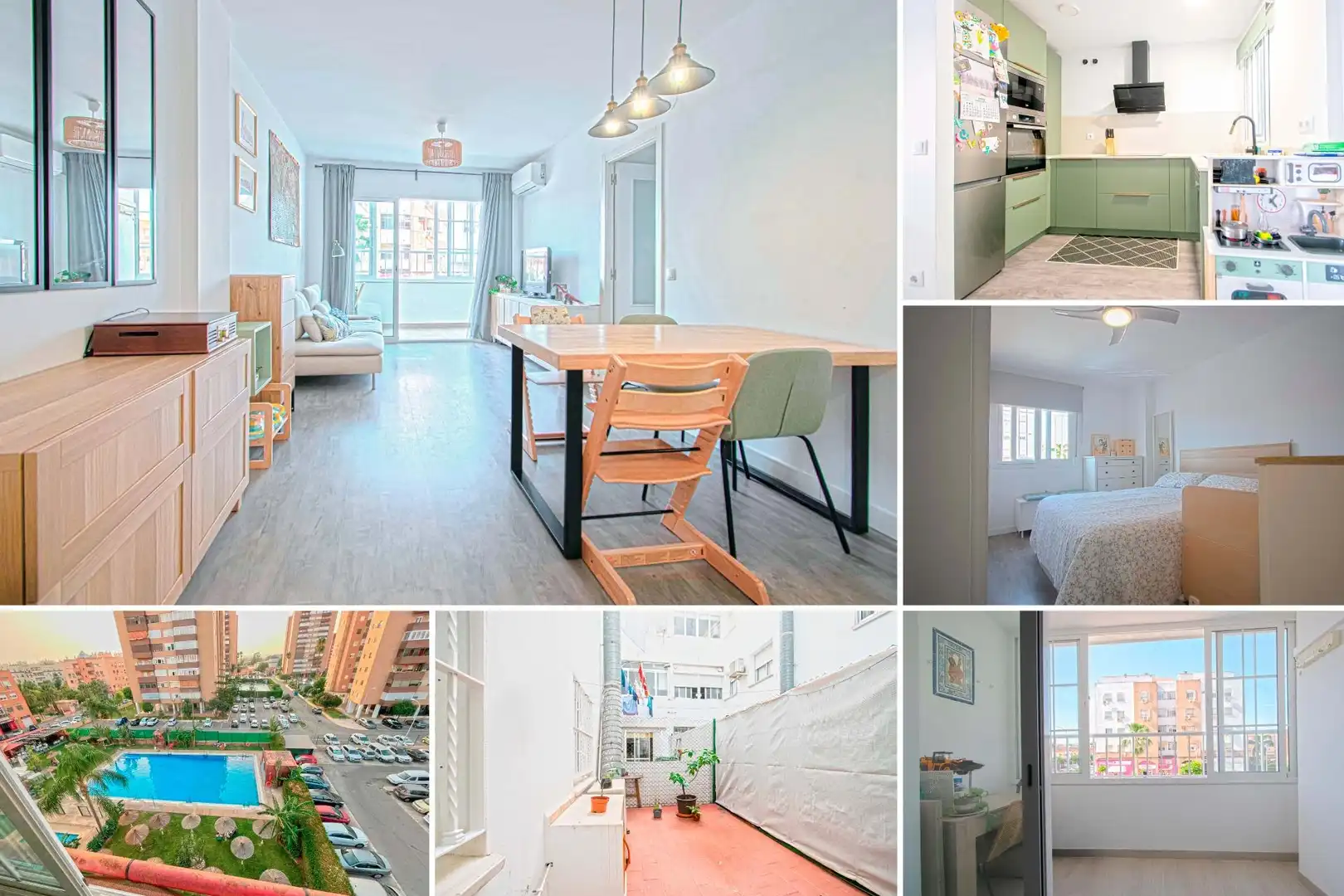 Außenansicht von Wohnung zum Verkauf in Montequinto mit Klimaanlage, Privatgarten und Terrasse