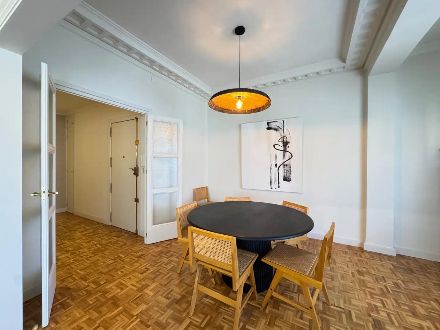 Esszimmer von Wohnung zum Verkauf in Alicante / Alacant mit Klimaanlage, Heizung und Parkett