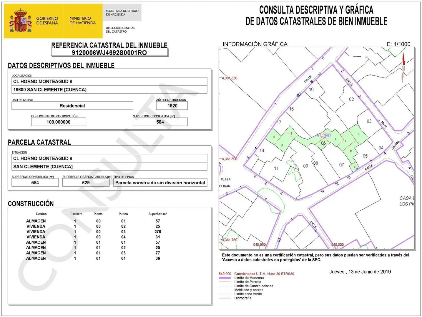 Casa amb jardí en venda a Horno de Monteagudo, imagen 24