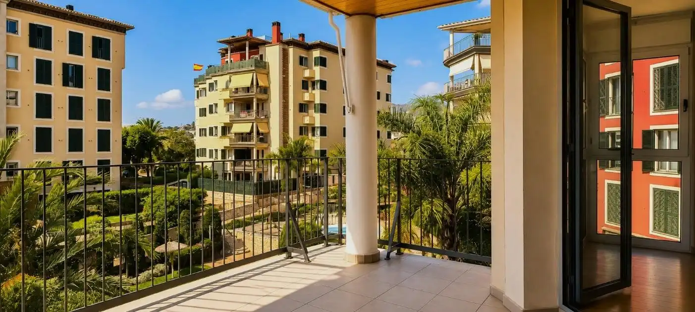 Balcony of Flat for sale in  Palma de Mallorca  with Air Conditioner, Terrace and Storage room