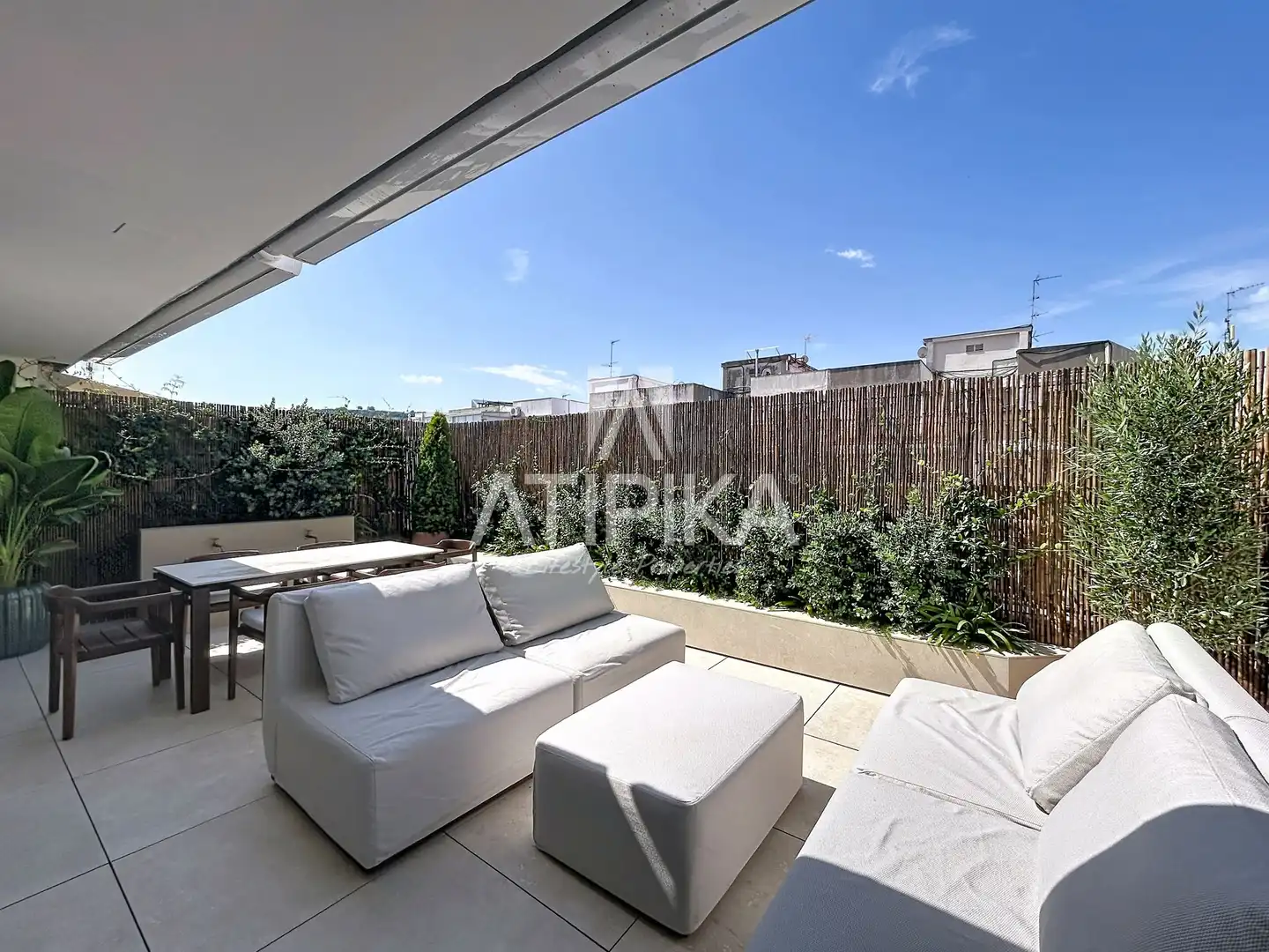 Terrace of Flat for rent in Barcelona  with Air Conditioner, Terrace and Furnished