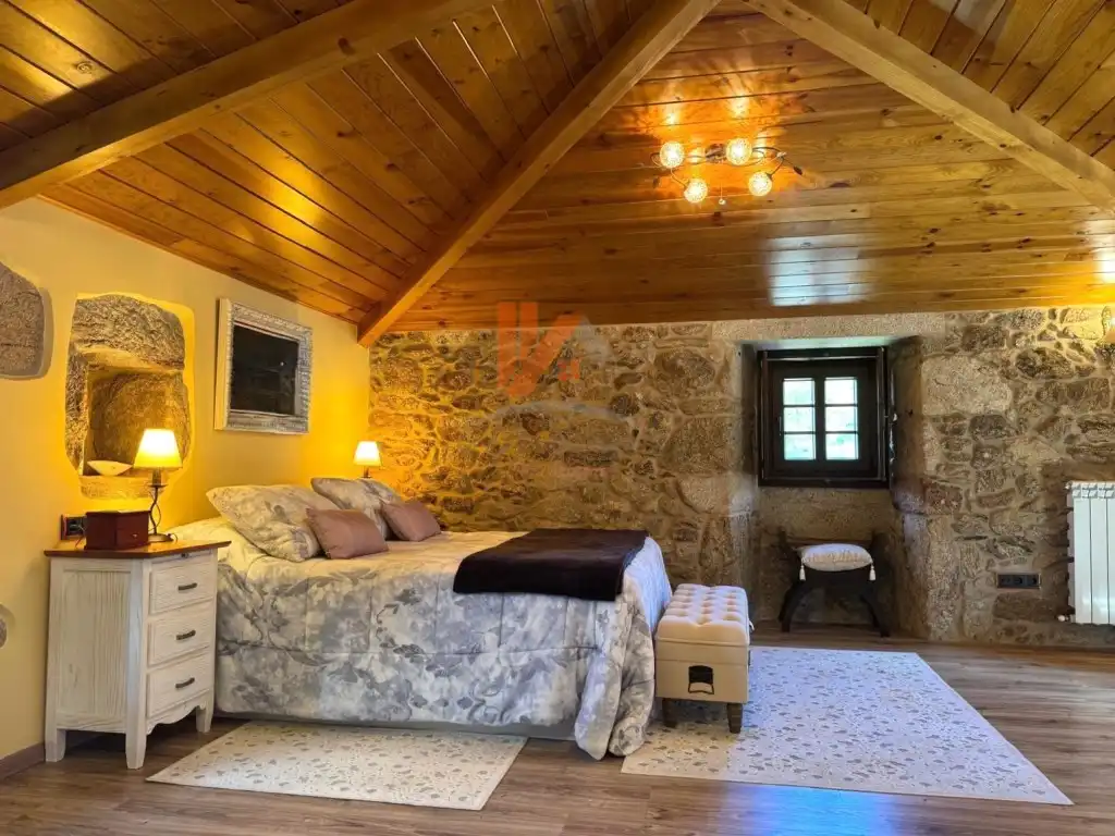 Habitación de Casa o chalet en venta en A Estrada  con Jardín privado, Horno y Balcón