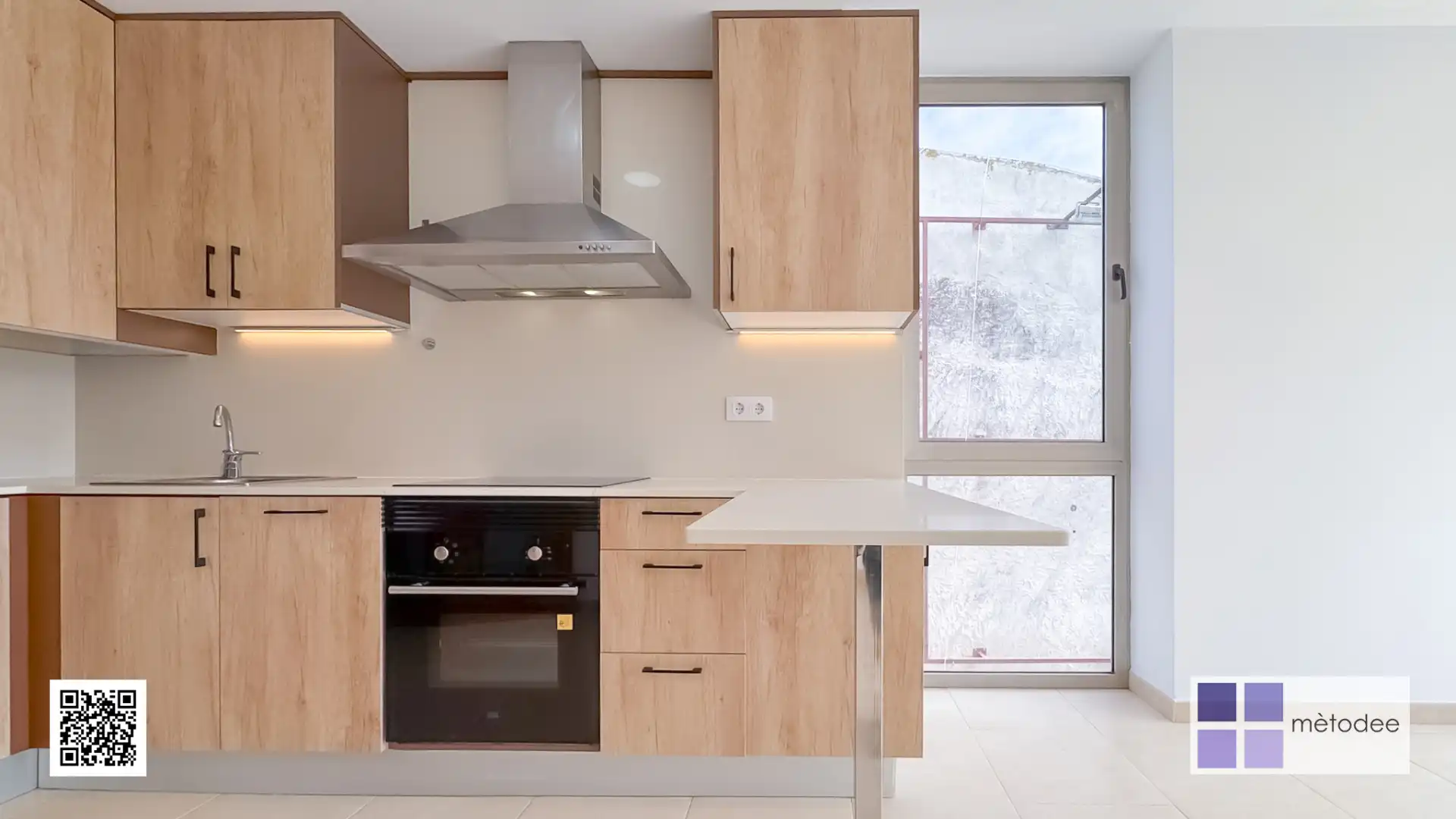 Cocina de Ático de alquiler en Blanes con Aire acondicionado, Calefacción y Terraza