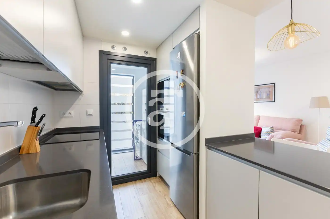 Kitchen of Flat for rent in Madrid  with Air Conditioner, Heating and Furnished