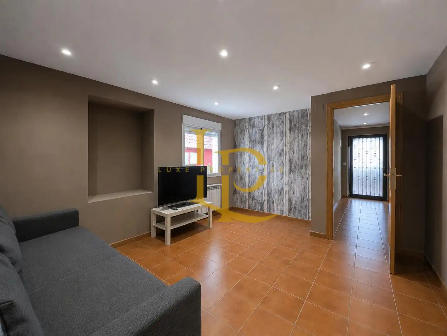 Sala de estar de Casa o chalet en venta en El Casar con Aire acondicionado, Jardín privado y Terraza