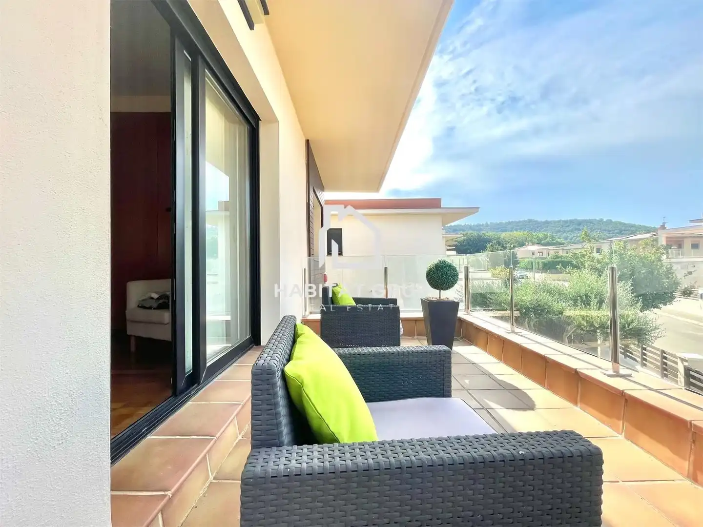 Terraza de Casa o chalet en venta en Medinyà con Aire acondicionado, Calefacción y Jardín privado