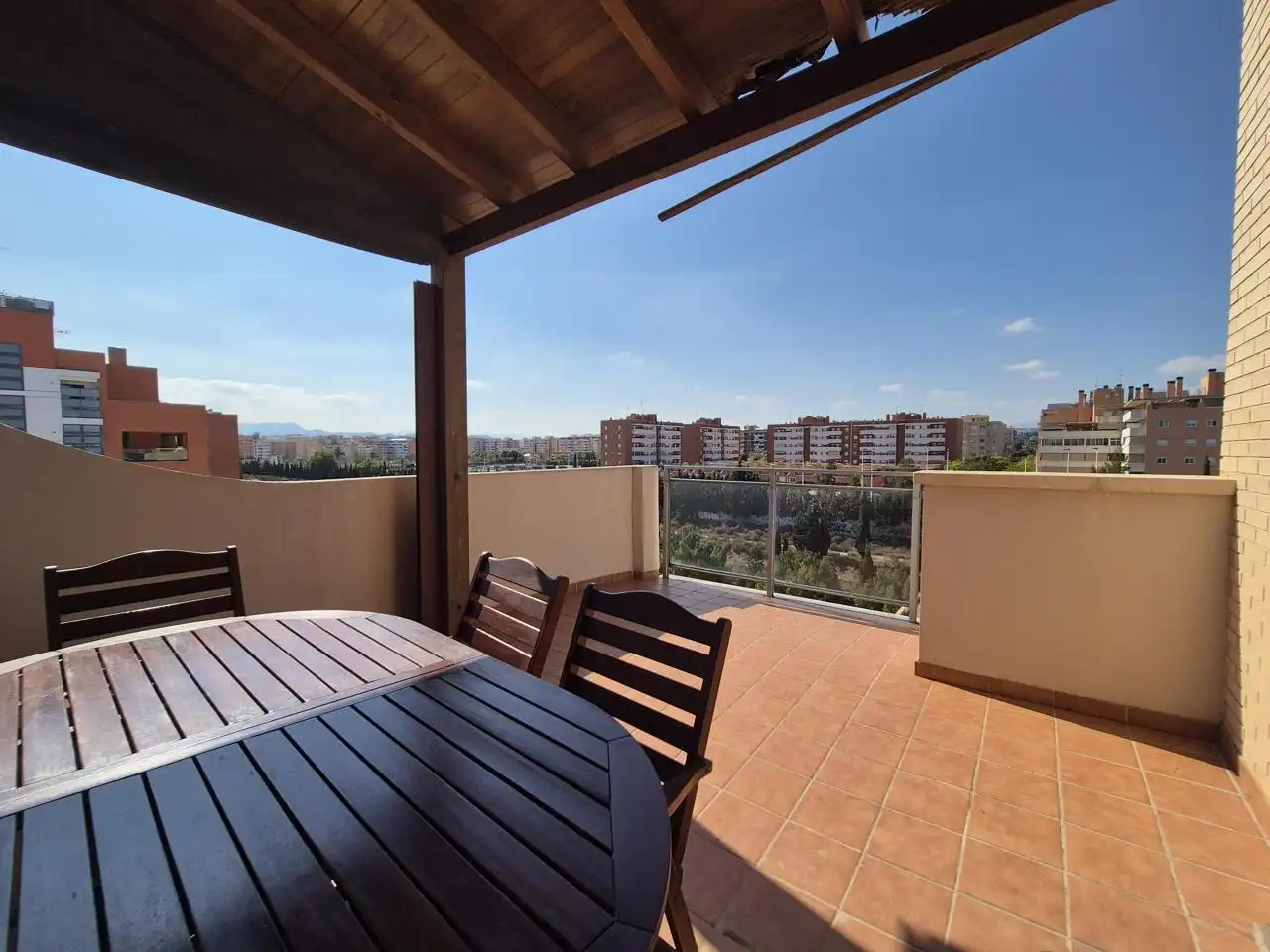 Terrassa de Pis de lloguer en Elche / Elx amb Aire condicionat, Calefacció i Piscina comunitària