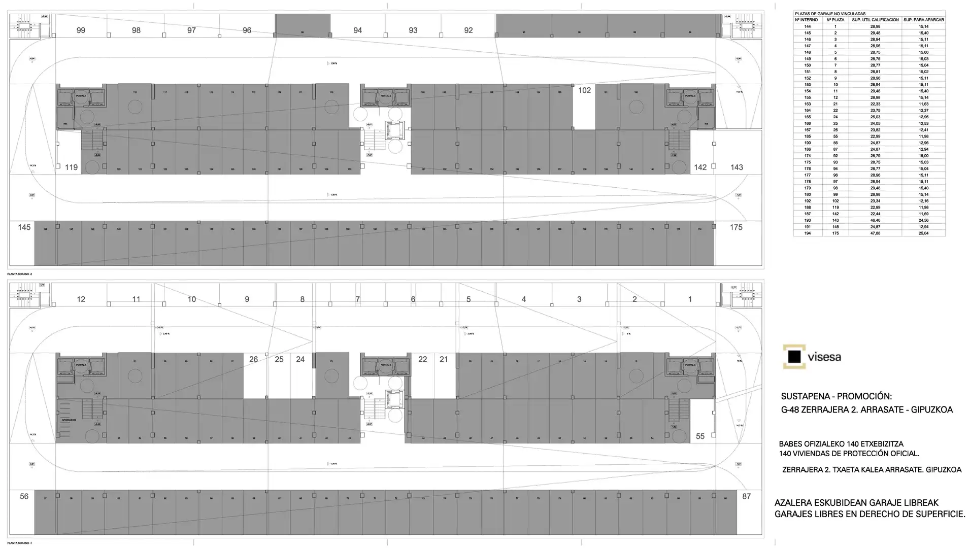Einzelparkplatz zur Miete in Txaeta Kalea 16, imagen 3