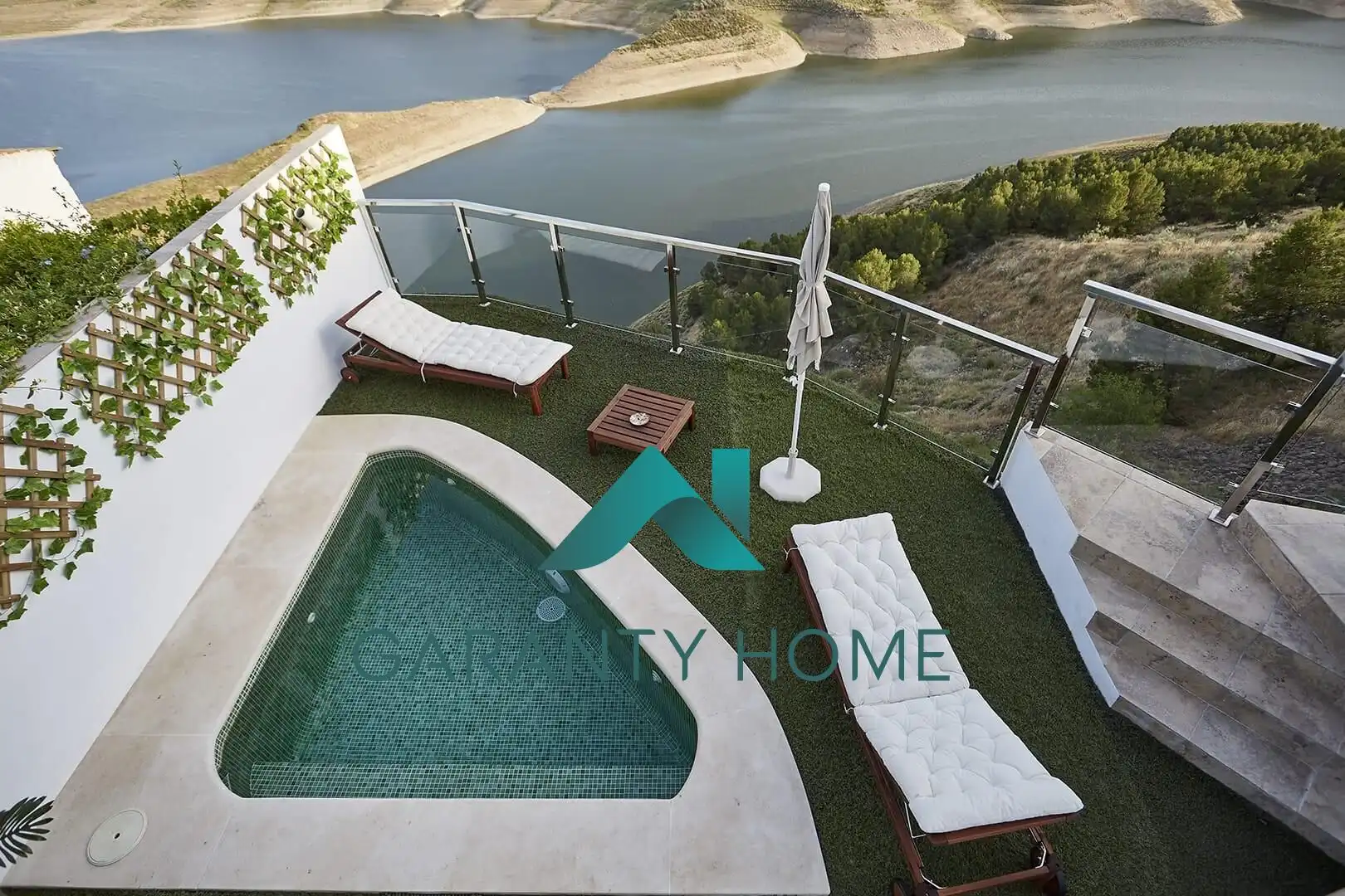 Terrace of Houses for rent in Iznájar  with Air Conditioner, Terrace and Jacuzzi