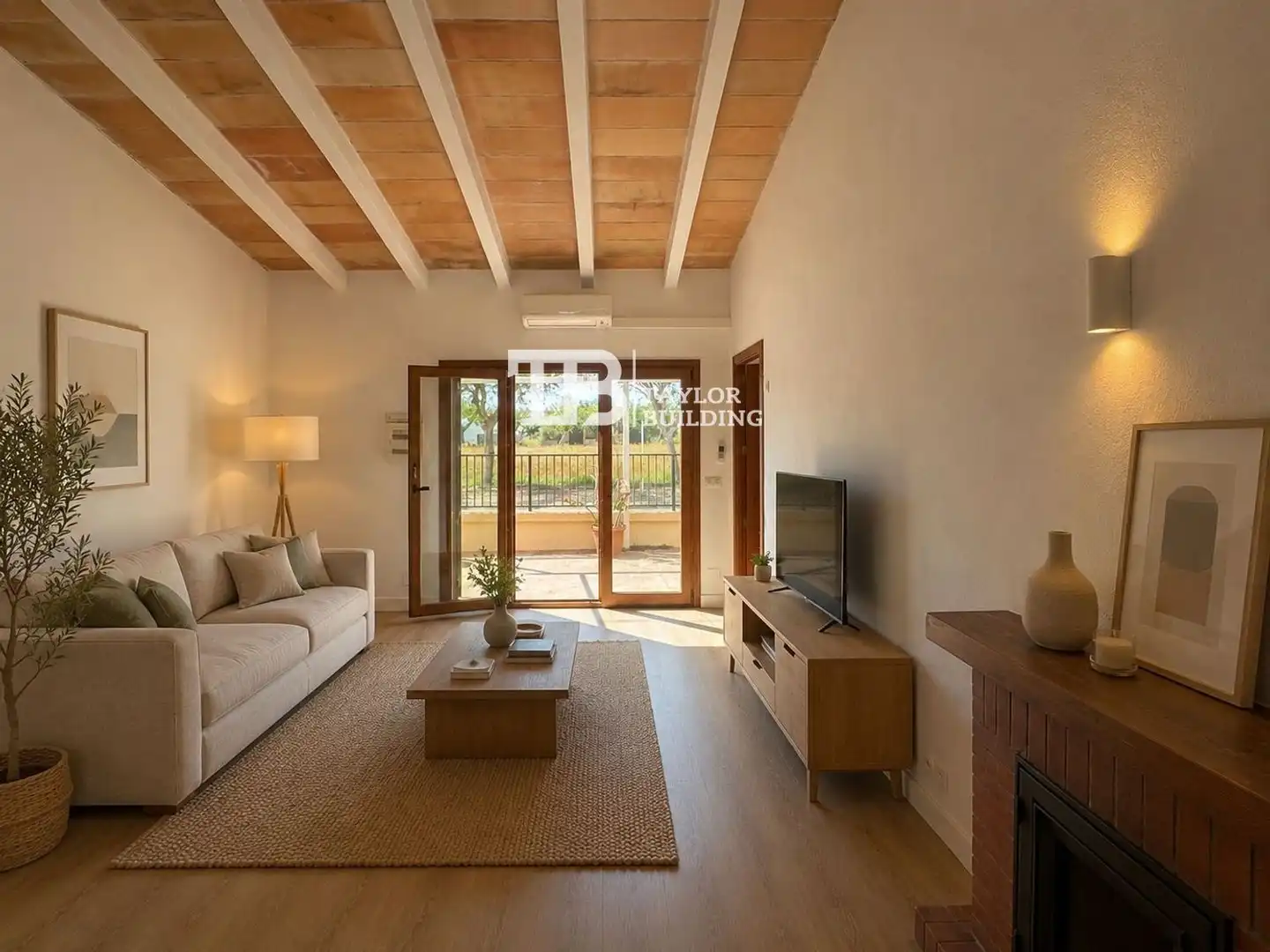 Living room of Houses for sale in Llucmajor  with Air Conditioner, Heating and Parquet flooring