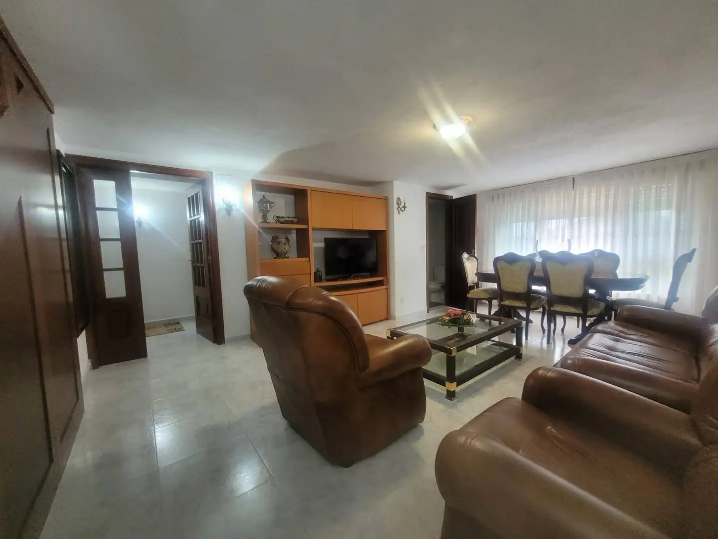Sala d'estar de Casa o xalet en venda en A Estrada  amb Jardí privat, Traster i Piscina