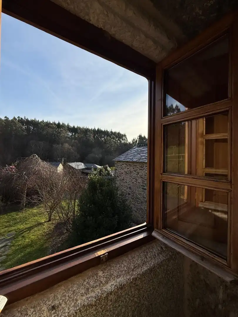 Terraza de Finca rústica en venta en Monfero con Calefacción, Jardín privado y Amueblado